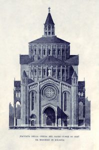 Prima bozza di progetto del Sacro Cuore