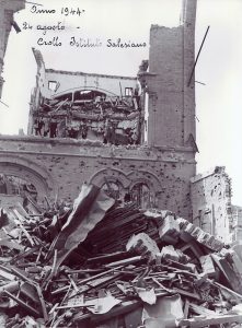 Altro particolare dei danni subiti dall'Istituto Salesiano nel 1994